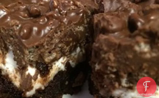 Rocky Road Manteiga De Amendoim Brownies