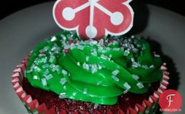 Bolo De Veludo Vermelho e verde!