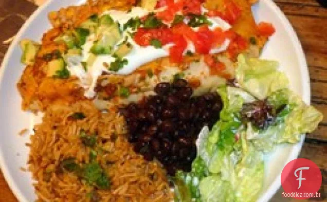 Feijão Preto Vegetariano Enchiladas