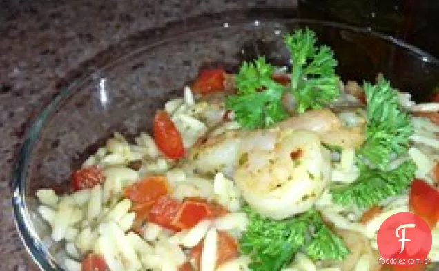 Camarão Orzo Pesto