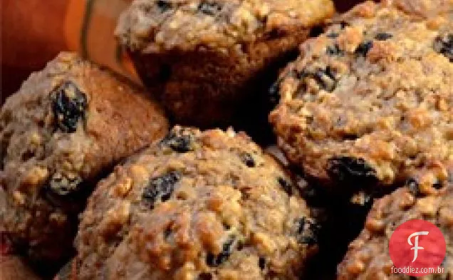 Caramelizado Aveia Passas Muffins