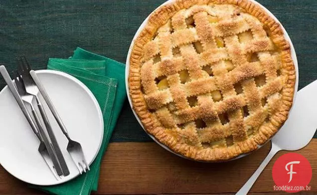 Torta De Maçã Crosta Treliça