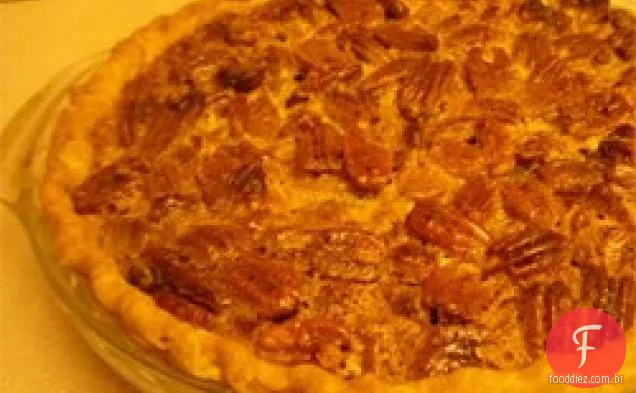 Torta de noz-pecã de Rum de 2 camadas com Cheesecake