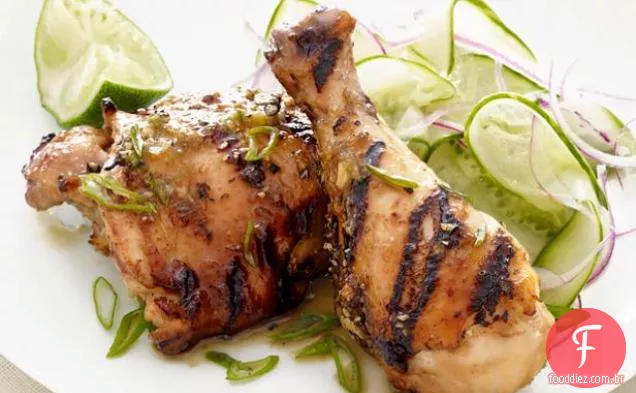 Frango Hoisin com salada de pepino
