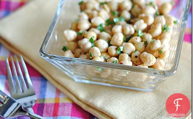 Salada De Grão De Bico De Limão