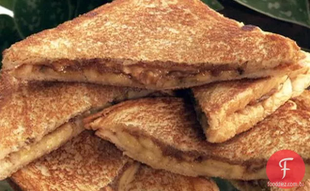 Manteiga de amendoim frita de Paula e Sanduíche De Banana
