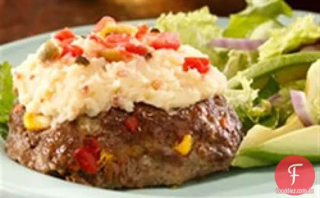 Sul da fronteira purê de batatas bolo de carne