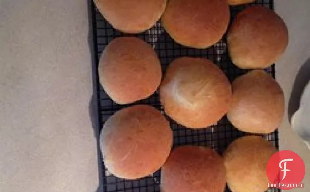 Pães Macios Do Sanduíche (Versão Do Misturador Do Gancho Da Massa)