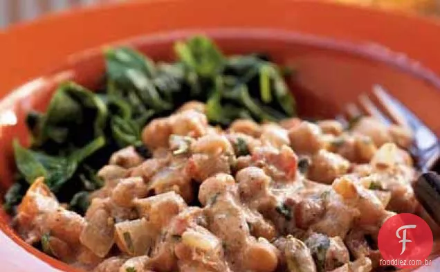 Caril de grão de bico com iogurte