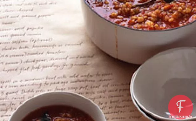 Grão De Bico, Tomate E Sopa De Espelta