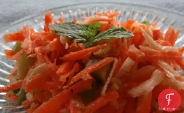 Salada De Cenoura De Maçã Desfiada