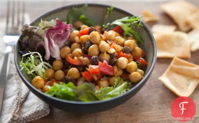 Salada De Grão De Bico Com Curry