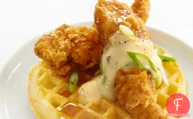 Frango e Waffles