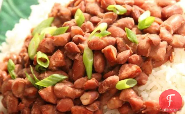 Slow Cooker Feijão Vermelho e arroz