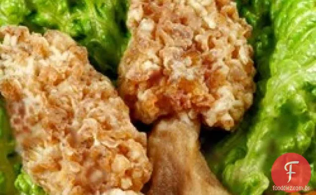 Cogumelos Morel Fritos Simples