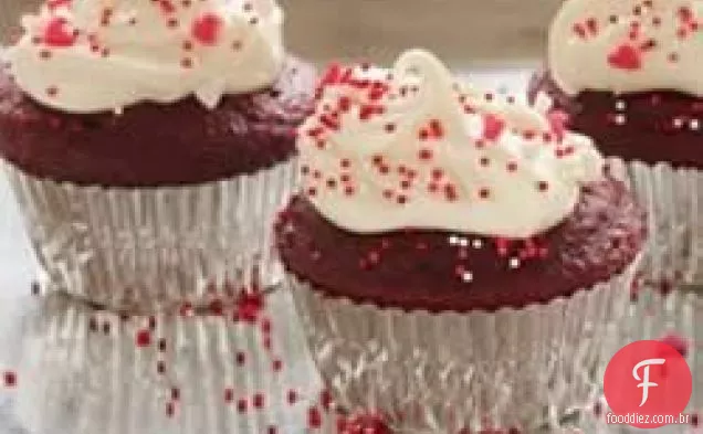 Cupcakes Clássicos De Veludo Vermelho