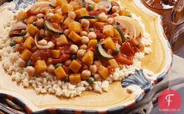 Ensopado De Garbanzo Vegetal Com Cuscuz