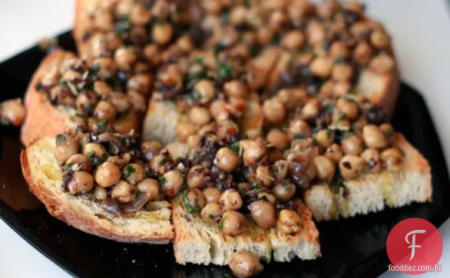 Jantar Hoje À Noite: Grão De Bico Bruschetta