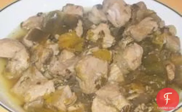 Carne de porco verde do Chile de Bianca