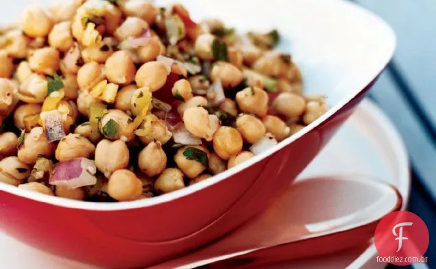 Salada De Grão De Bico De Limão