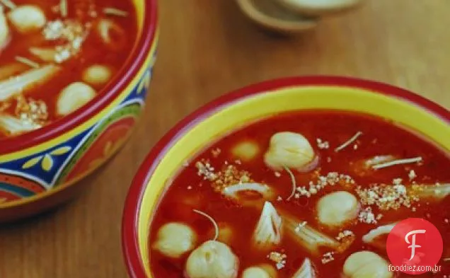 Sopa De Grão De Bico E Macarrão