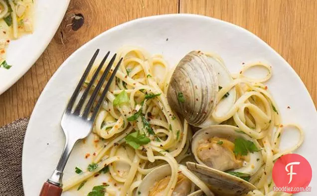 Linguine com molho de molusco Branco