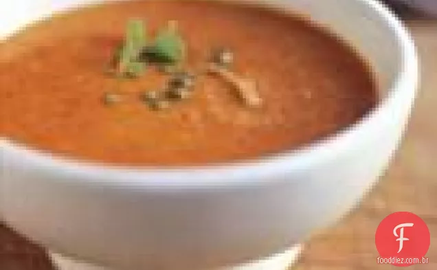 Sopa De Pimenta Vermelha Esfumaçada