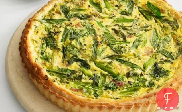 Ricota, presunto e cebolinha torta