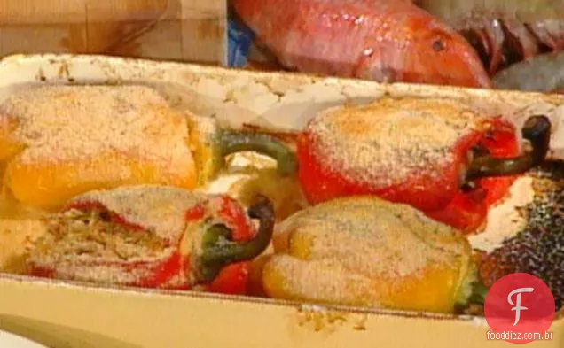 Pimentos Recheados Com Massas (Peperoni Imbotiti Ai Vermicelli)