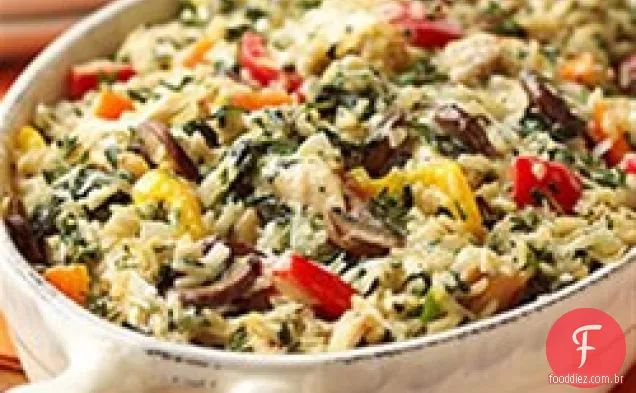 Caçarola Cremosa De Frango E Vegetais