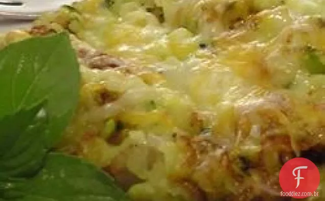 Panqueca de abobrinha e cebola