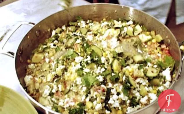 Succotash De Abobrinha Grelhada