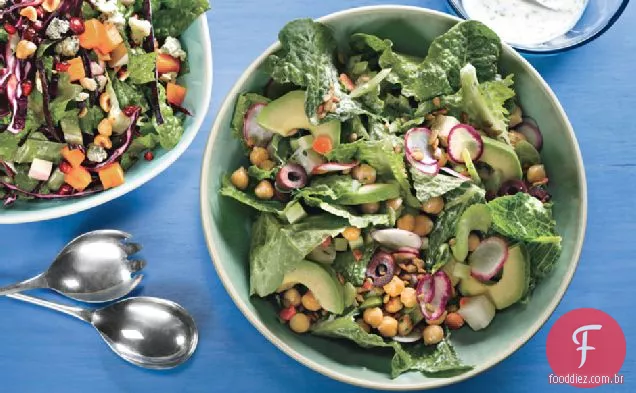 Salada de Inverno Com Molho de limão e iogurte