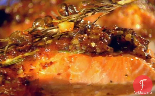 Johnny Garlic'S Cedar Plank Salmon