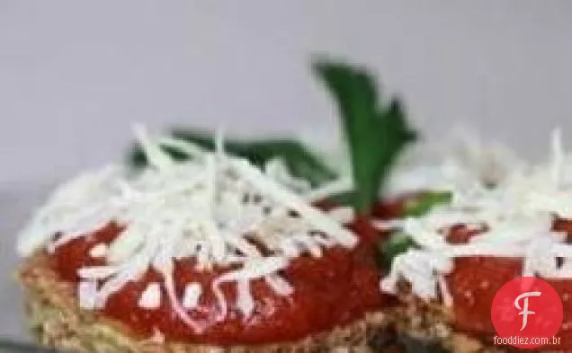 Berinjela crocante com molho de tomate picante