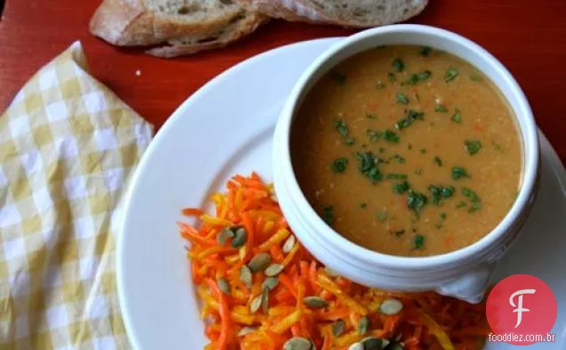 Coma Por Oito Dólares: Sopa De Grão De Bico E Salada De Cenoura