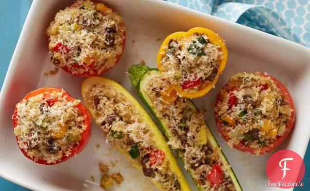 Bulgur-Vegetais De Verão Recheados
