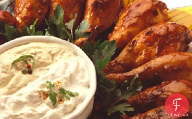 Coxinhas Grelhadas Com Dippers Zesty