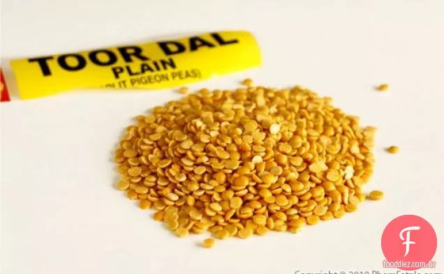 Toor Dal com legumes Baqueta (receita de lentilha Indiana)