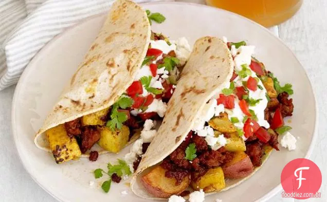 Chouriço-Tacos De Batata
