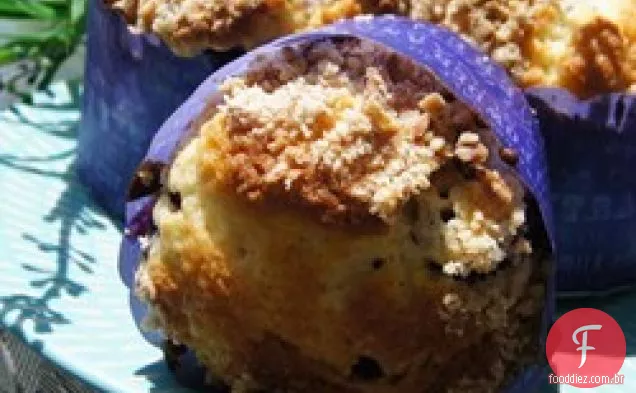 Muffins De Manga Blueberry Com Coco Streusel