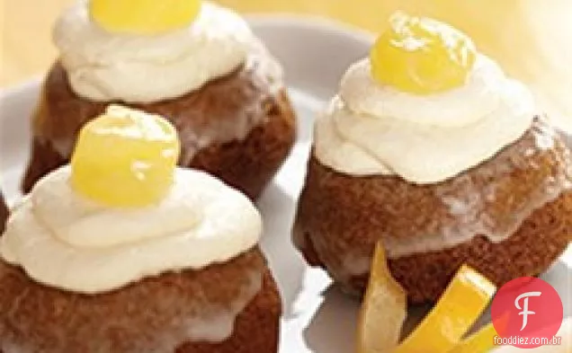 Mini Bolos De Gengibre Com Limão