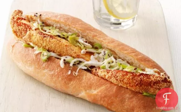 Sanduíches De Peixe Com Slaw Jalapeno