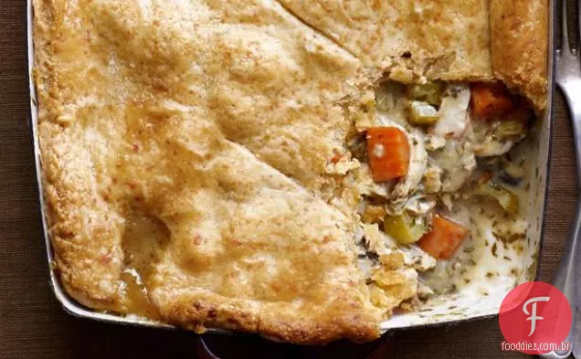 Potpie De Frango Com Crosta De Cheddar