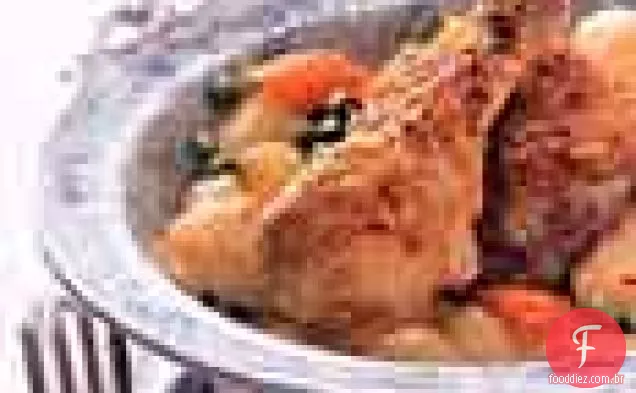 Frango gratinado em molho de Creme (Poulet à la Fermiere)