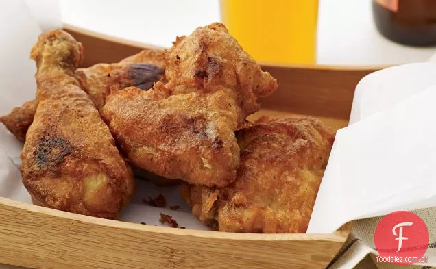 Frango Frito Com Soro De Leite Coalhado Com Cerveja
