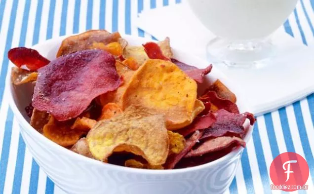 Batatas fritas com molho de queijo azul