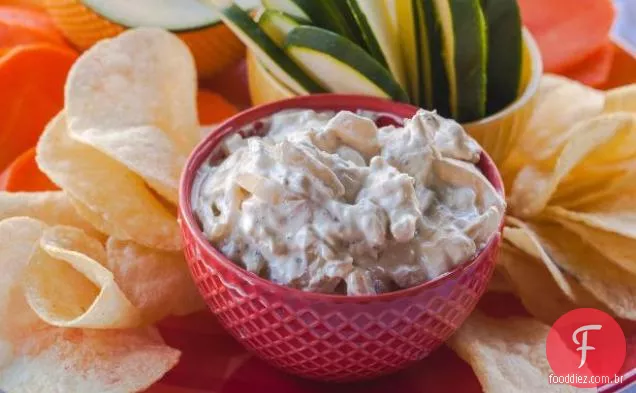 Molho de cebola francês e batatas fritas