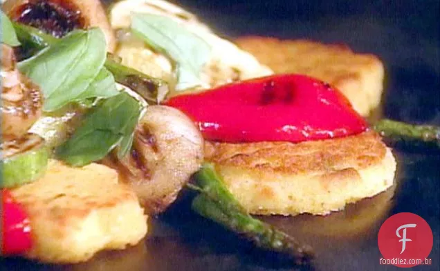 Polenta assada com legumes de Jardim
