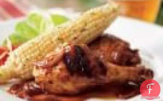 Frango assado com cerveja